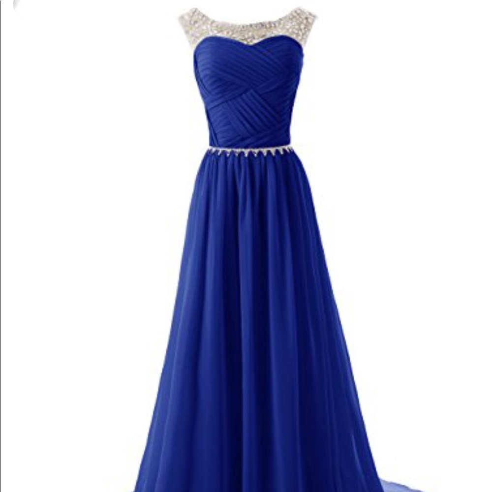 🌟NEW🌟Dressystar Royal Blue Chiffon dress💙🌟